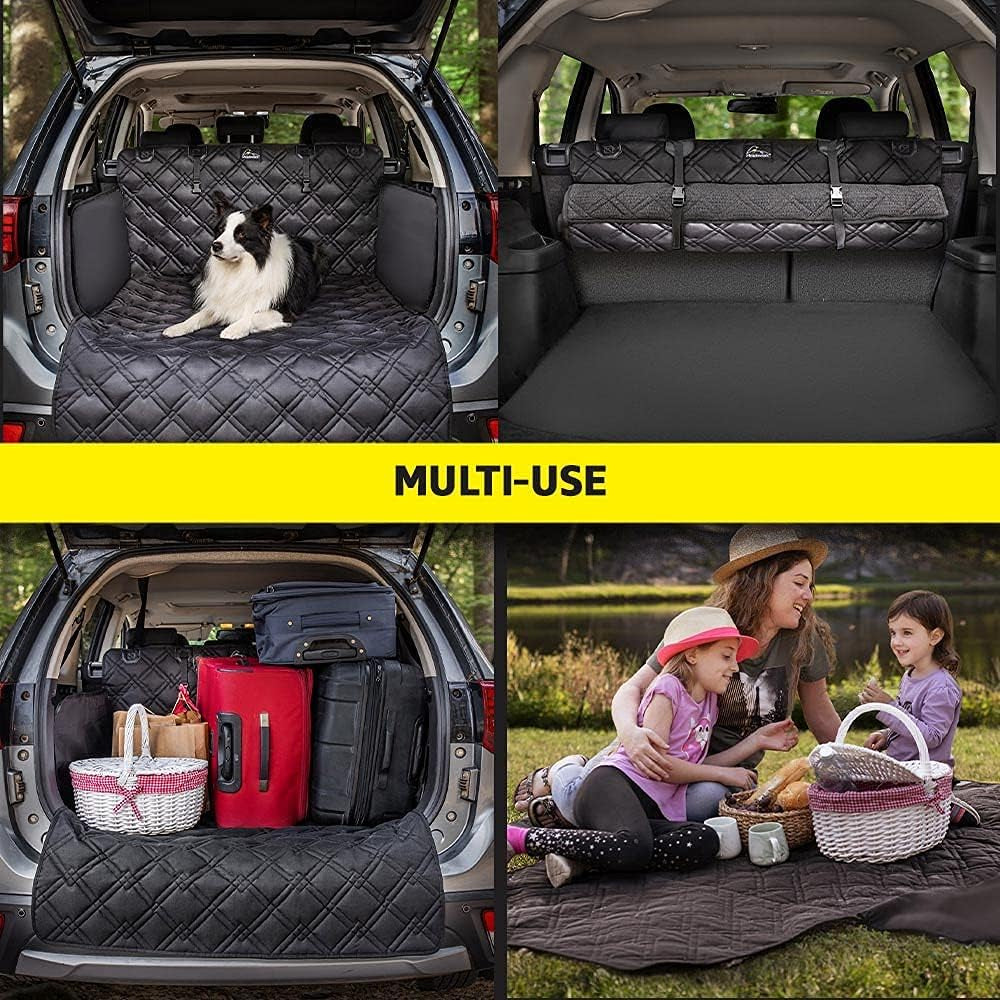 SUV Cargo Liner Dog Seat Covers, Double Stitched & Extra Padded, Water Repellant, anti Shock, Non-Slip, Car Cover Trunk Mat, Dog Accessories, Pet Car Seat Protector for Fur & Mud