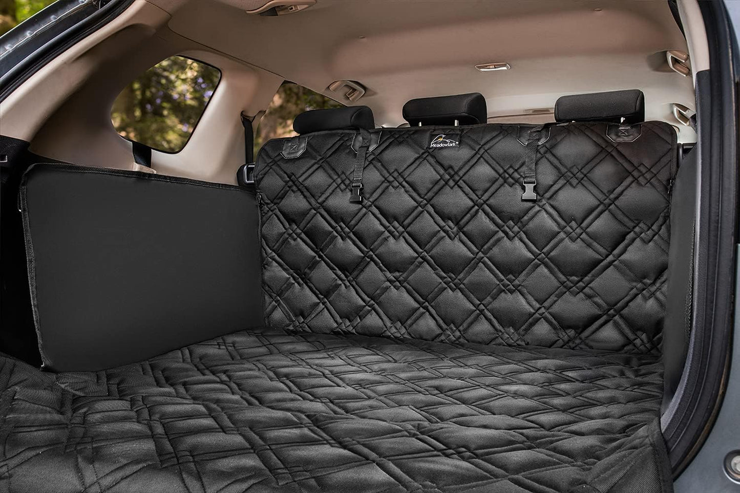 SUV Cargo Liner Dog Seat Covers, Double Stitched & Extra Padded, Water Repellant, anti Shock, Non-Slip, Car Cover Trunk Mat, Dog Accessories, Pet Car Seat Protector for Fur & Mud