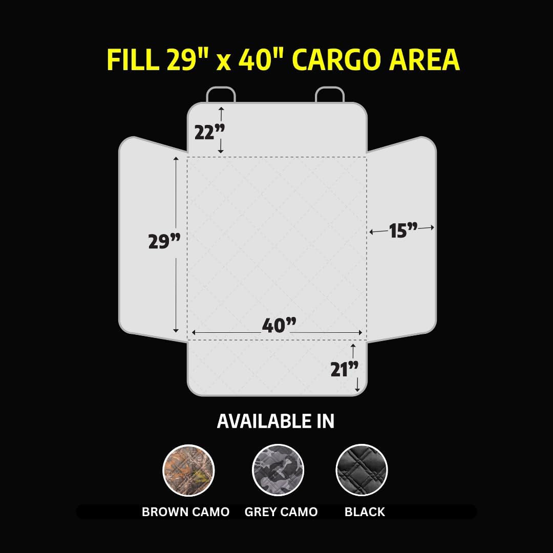 SUV Cargo Liner Dog Seat Covers, Double Stitched & Extra Padded, Water Repellant, anti Shock, Non-Slip, Car Cover Trunk Mat, Dog Accessories, Pet Car Seat Protector for Fur & Mud