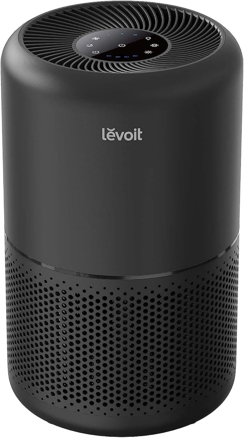 Air Purifier for Home Allergies Pet Hair in Bedroom, Covers up to 1073 Ft² by 56W High Torque Motor, AHAM VERIFIDE, 3-In-1 Filter with HEPA Sleep Mode, Remove Dust Smoke Odor, Core300-P, White